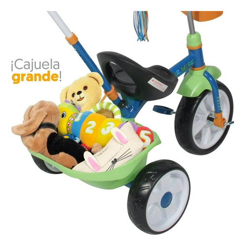 Triciclo Apache Baby Yoda Grande Deluxe Con Barra De Empuje
