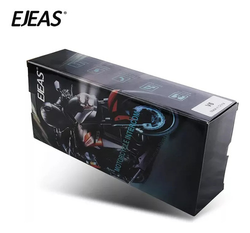 Intercomunicador Inalambrico V6 Pro Bluetooth P/casco Moto