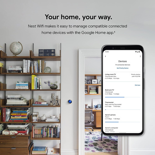 Enrutador Wifi Nest Y 2 Puntos: Extensor Wifi Con Inteligent