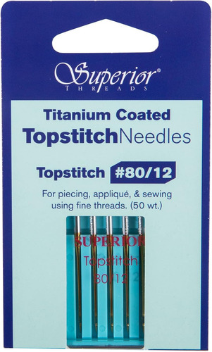 Agujas Pespuntes Topstitch Recubiertas De Titanio #80/1...