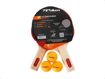 Comprar Kit Tênis De Mesa Ping Ping 2 Raquetes + 3 Bolas Poker Nfe