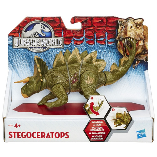 Jurassic World Stegoceratops Bash And Bite Articulado Hasbro