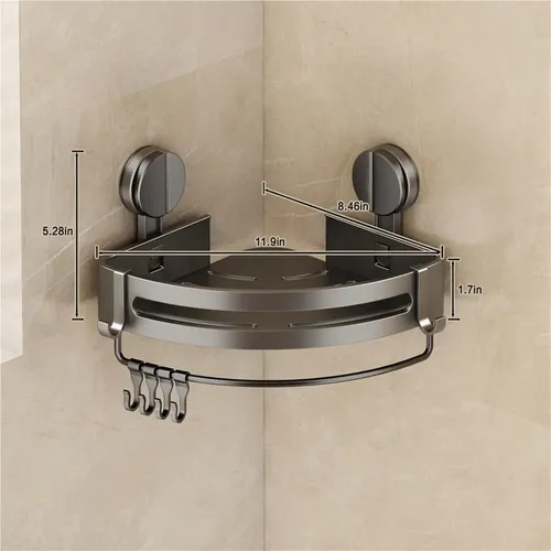 Zx Organizador De Banheiro Com Ventosas - Suportes De Can Rl