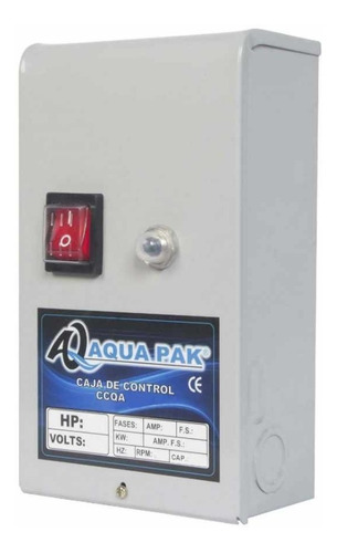 Caja De Control Aquapak 1/2 Hp 115v Ccqa-1/2115