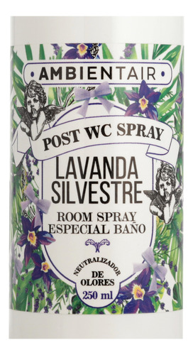 Aromatizante Spray Baño Wc 250 Ml Aroma Lavanda Ambientair