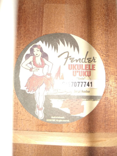 Ukelele Soprano Fender U'uku 095-5645-021