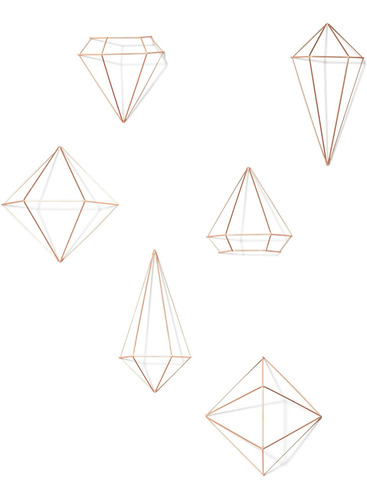 Umbra Prisma Decoración Pared Figuras Geométricas 3d Macetas