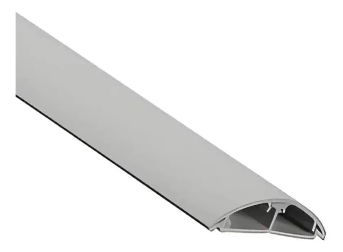 Canaleta Para Piso Passa Fio Adesiva Cinza 1m Schneider