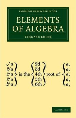 Libro Elements Of Algebra - Leonard Euler