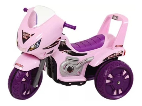 Imagen 1 de 10 de Moto Triciclo Electrico Infantil 6v Sprint Biemme Rosa 3a6añ
