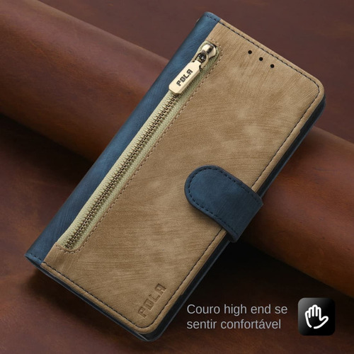 Funda De Piel Tipo Cartera Para Moto G 8, 7, 6, 5, 4, 3, 2, 1 0, Funda Magnética, Bolsillo Con Cremallera, Soporte Para Múltiples Tarjetas, Cordón De