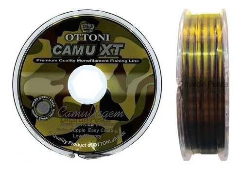 Línea de pesca Camu Xt de monofilamento, 0,30 mm, 100 m, 26,8 libras, Ottoni