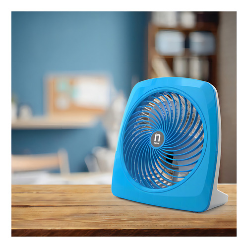Ventilador Personal De Escritorio Mío Azul - V9002 Color De La Estructura Azul Color De Las Aspas Blanco
