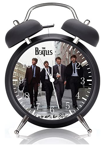 Reloj Despertador De Escritorio Twin Bell Beatles Con Luz No