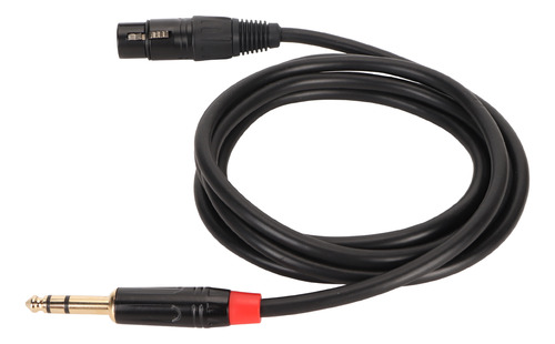 Cable De Micrófono Xlr Hembra De 2 M De Largo A 1/4 De Pulga