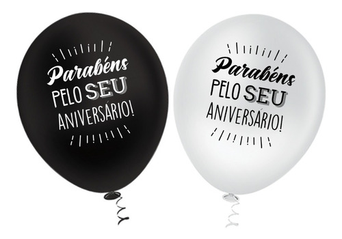 50 Balões (bexigas) Personalizados N09 - Escolha O Tema