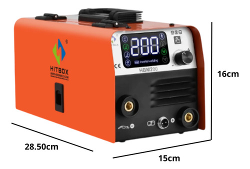 Maquina Soldadora 200amp Portátil Soldador 3 En 1