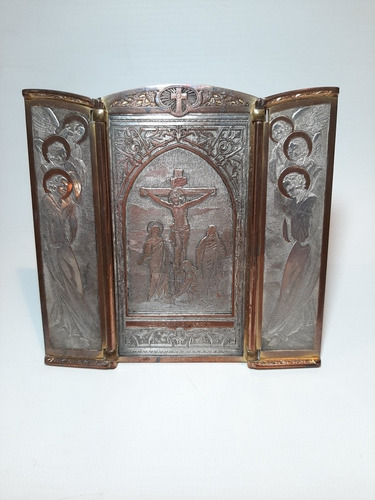 Antiguo Cristo Wernicke Jeros Triptico Grabado Ro 1524