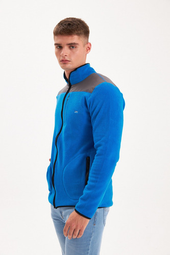 Campera Lee Combinada Polar Hombre