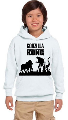 Poleron Canguro Godzilla Vz King Kong Mujer/hombre