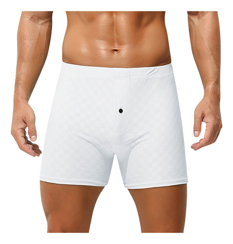Calzoncillos Casuales De Cintura Elástica De Color Liso Para