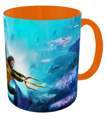 Mugs Aquaman Super Heroes Pocillo Series Geeks And Gamers 