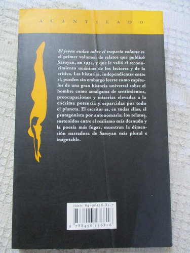 Imagen 2 de 8 de William Saroyan - El Joven Audaz Sobre El Trapecio Volante