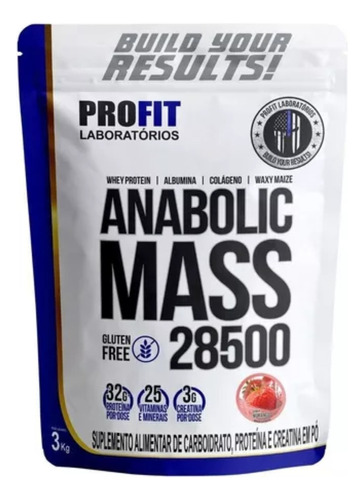 Suplemento en polvo ProFit Laboratórios  Hipercaloricos Anabolic Mass 28500 proteínas sabor chocolate en sachet de 150mL