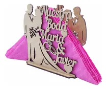 Comprar Servilleteros Para Boda Personalizados Recuerdo Fiesta 30 Pz