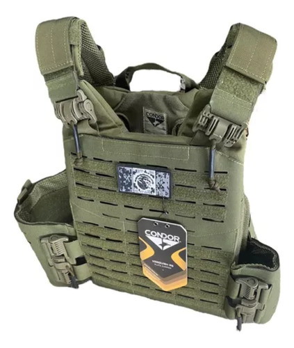 Chaleco Porta Placa Vanquish Rs Plate Carrier Condor Verde