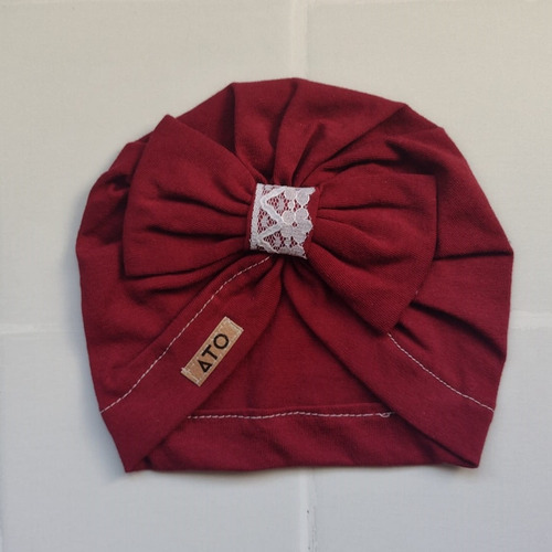 Conjunto Beba Pantalón + Bandana + Turbante 0-3 Y 3-6 Meses Bordó 3-6 Meses