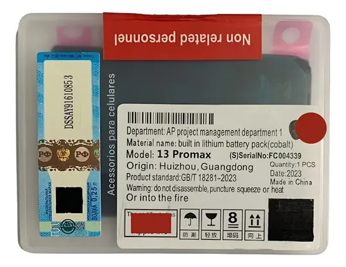 Bateria Para iPhone 13 Pro Max 4352 Mah Frete Grátis | MercadoLivre