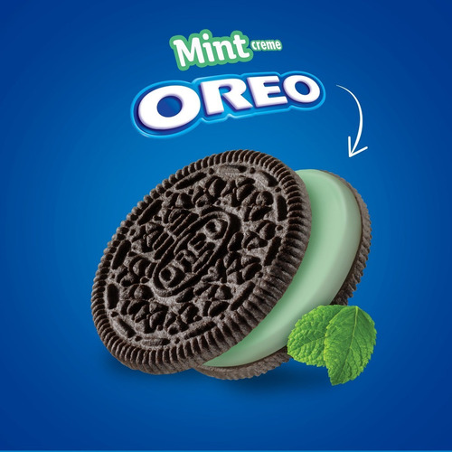 Imagen 3 de 6 de Galletas Oreo Menta 566g Paquete Grande Importado