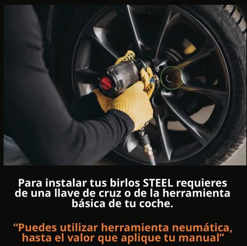 Seguros Steel Para Rines Y Llantas Tuerca 12x1.25