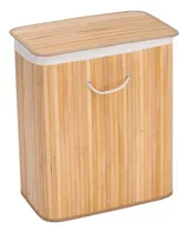 Comprar Canasto Cesto Plegable Bambú Rectangular Ropa Tapa Lavadero