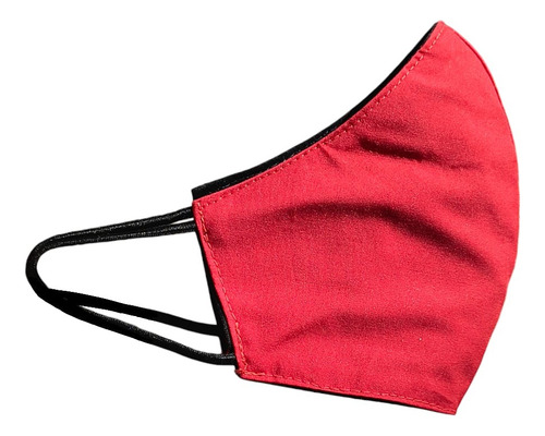 Barbijo Tapaboca Lavable Tela Reutilizable Cubre Boca X1 Rojo