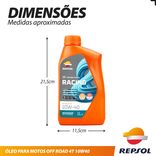 Óleo Repsol 10w40 Motor 4t Off Road Trilha 100% Sintético 1l