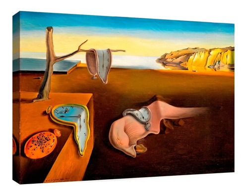 Cuadro Decorativo Canvas Moderno Relojes Derretidos Dalí