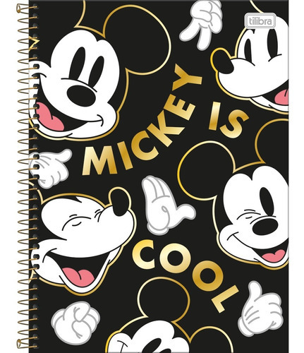 Caderno Universitário 1 Matéria Mickey 80 Folhas - Tilibra