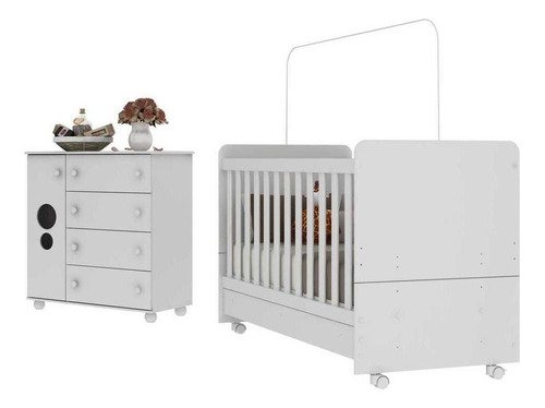 Quarto Infantil Multimóveis Pimpolho Fg3569 Branco