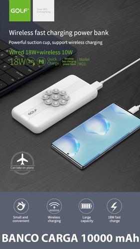 Imagen 5 de 10 de Power Bank Batería Inalámbrica Cargador Celulares Rapido Pro