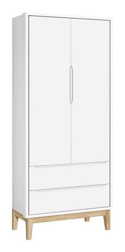 Quarto De Bebê Classic 2 Portas Com Colchão Branco Pés