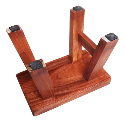 Golden Sun Wm Taburete Resistente De Madera Maciza, Pequeno
