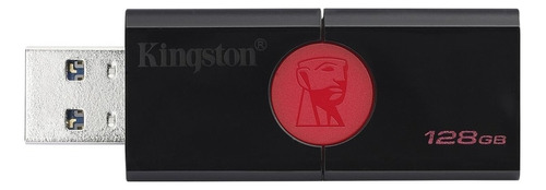 Pendrive Kingston DataTraveler 106 DT106 128GB 2.0 negro y rojo