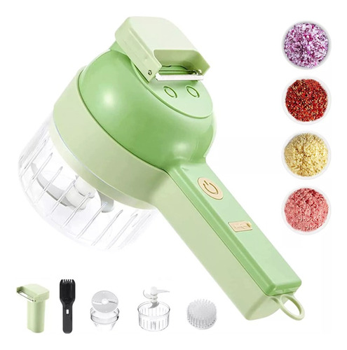 Portable Electric Vegetable Chopper 4 In 1 Shredder