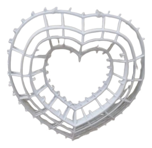 5 Piezas Base Armazon Para Armar Coronas Figura Corazon