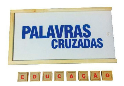 Brinquedos Educativos - Jogo Palavras Cruzadas 50 Peças