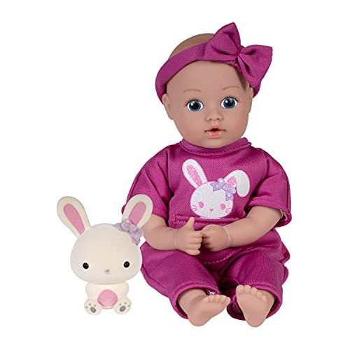 Mini Baby Doll Soft Flocked Bunny Friend- Be Bright Tot...