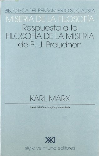 Miseria De La Filosfia - Karl Marx