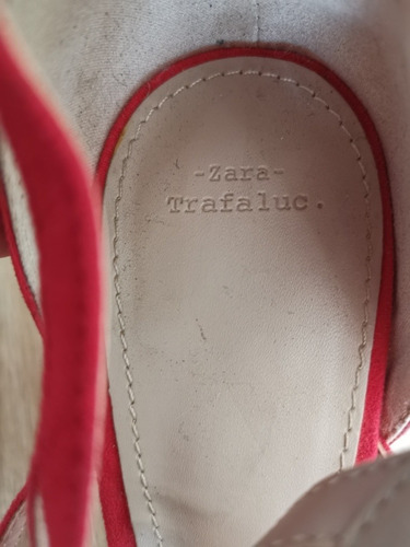 Zapatos Con Tacos Color Sandía Marca Zara Talla 39 
